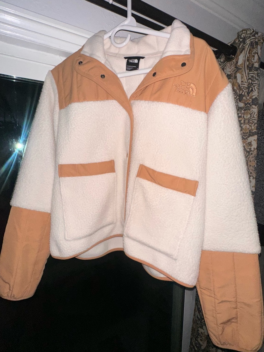 The North Face Women’s Cream & Tan Sherpa Jacket